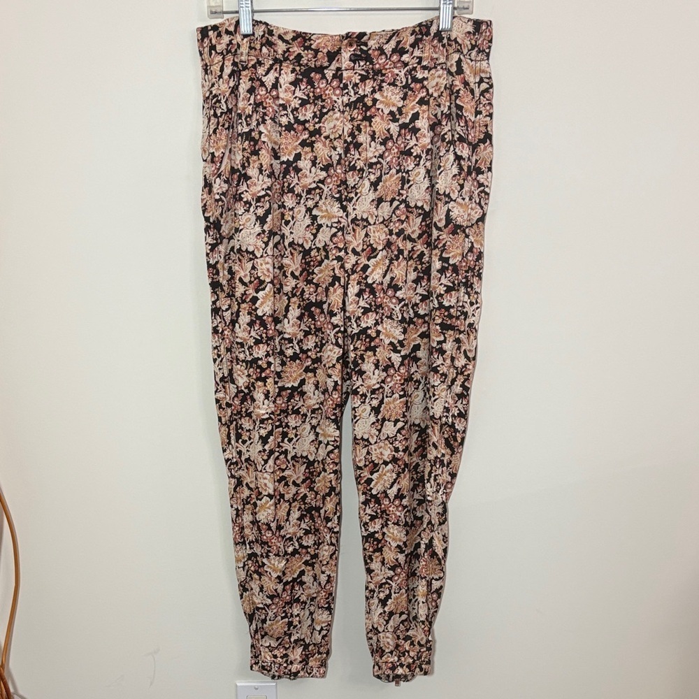 Anthropologie Diandra Floral Joggers